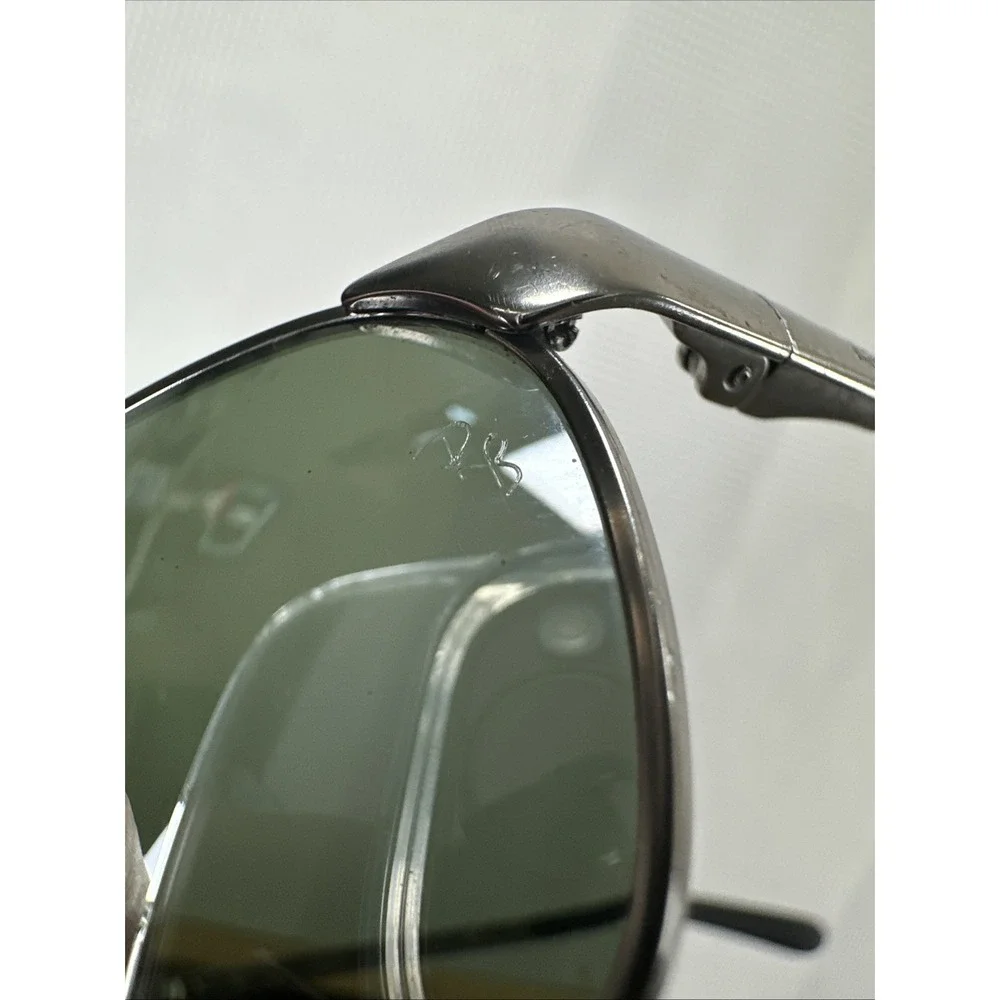 Ray-Ban RB3190 Flight Sunglasses Matte Silver G-15 Mirror Lenses 58 18 Italy